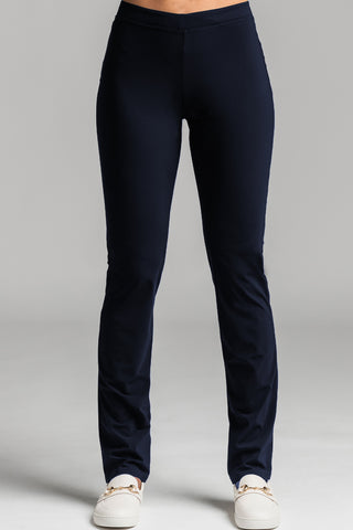 PAULA RYAN Narrow Leg Pant - Classic Microjersey Navy