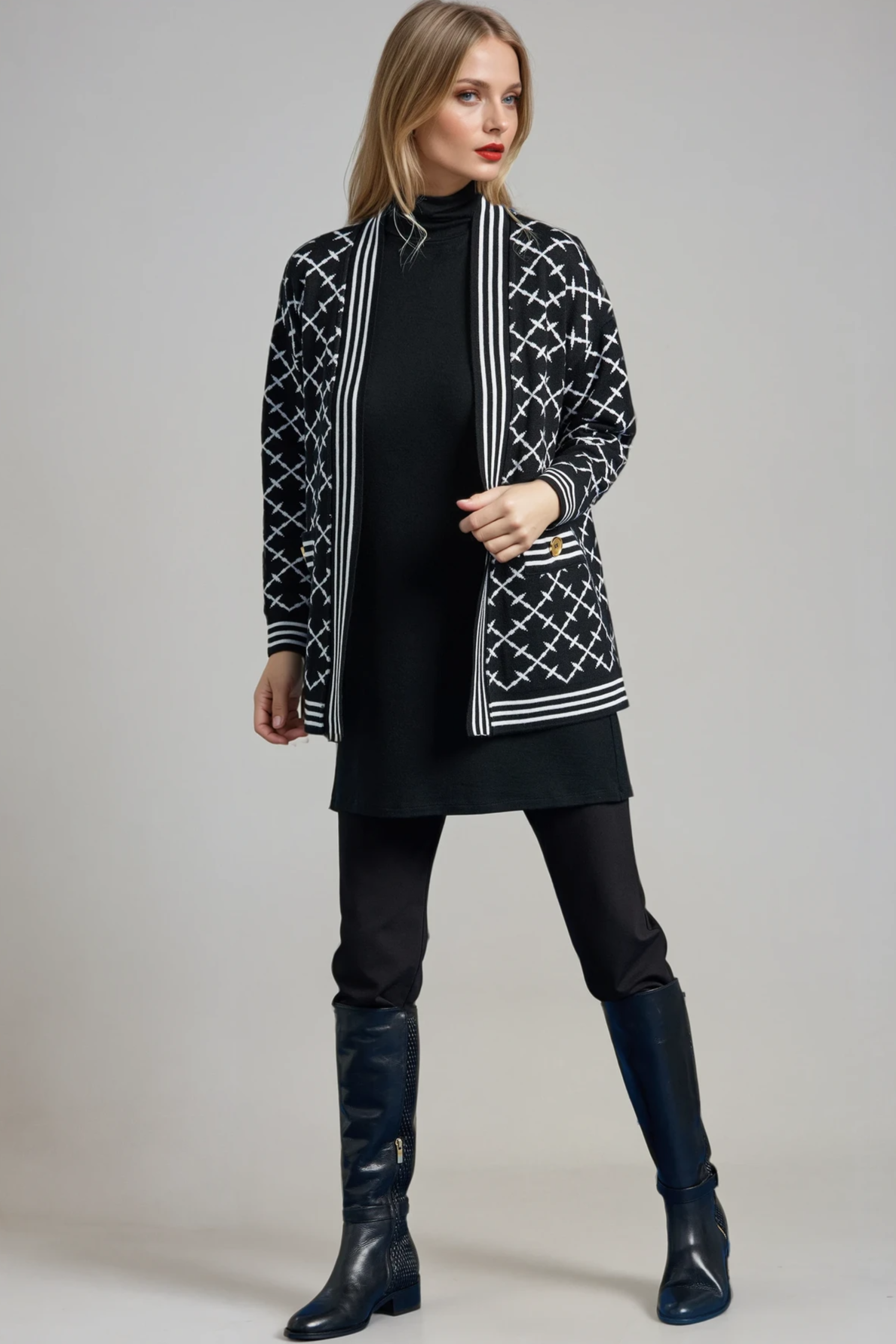 PAULA RYAN Stretch Roma Jean - Black - Paula Ryan