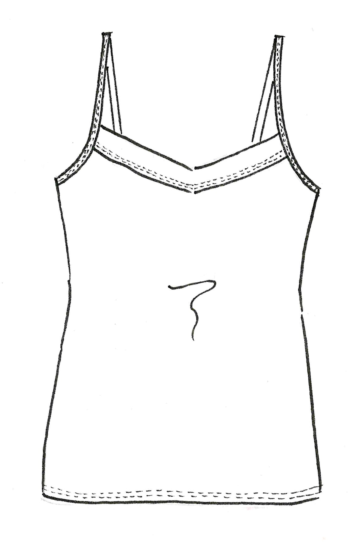 PAULA RYAN Microjersey Cami Top - Black - Paula Ryan