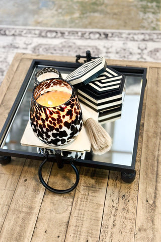 AMANDA ALEXANDER Vintage Cheetah Candle - Black Oud