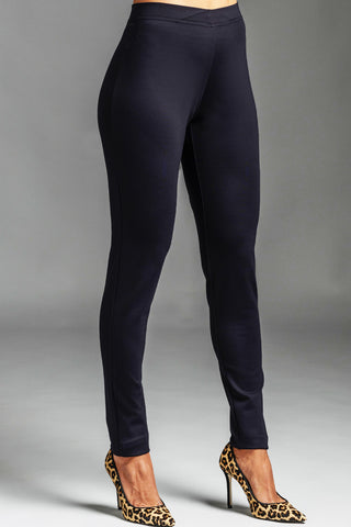 PAULA RYAN Crossover Waist Legging - Navy Roma
