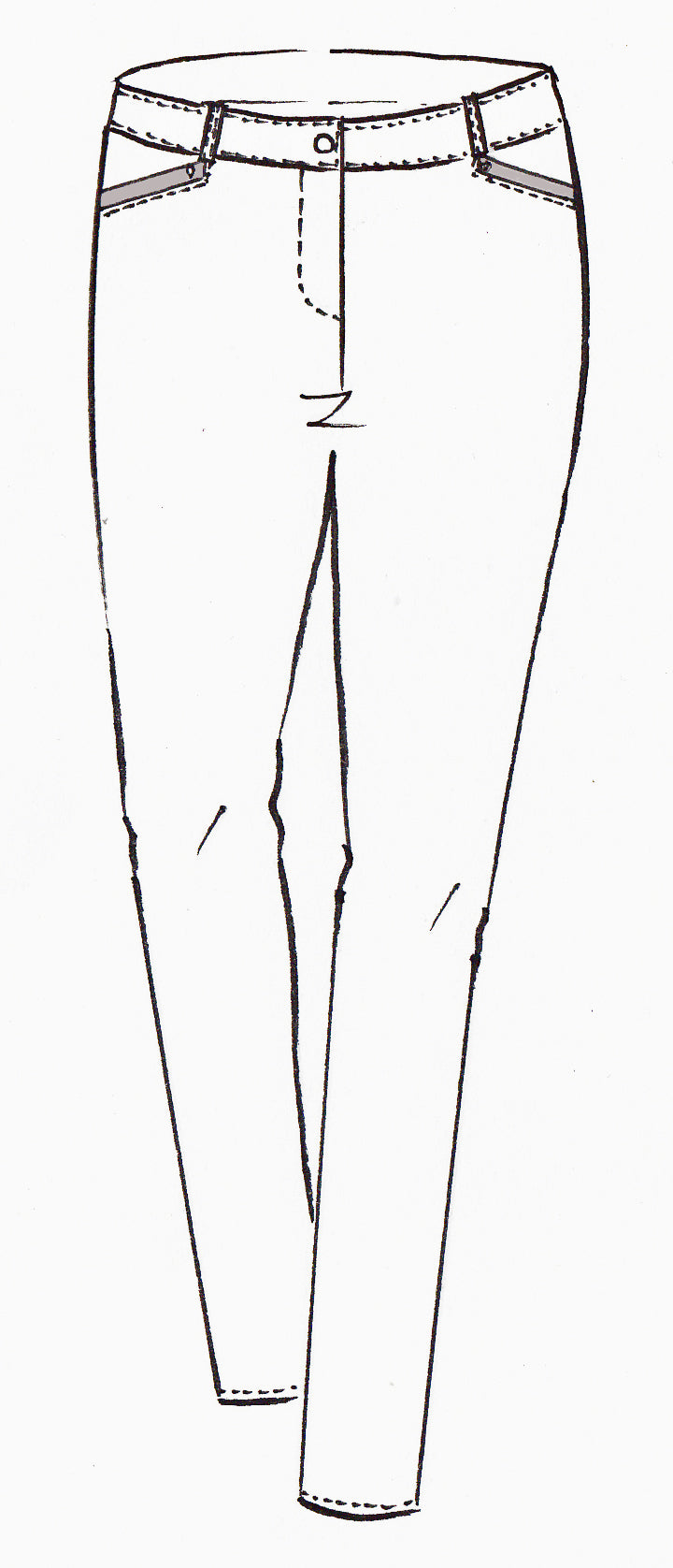 PAULA RYAN Leather Trim Roma Jean - Roma - Paula Ryan