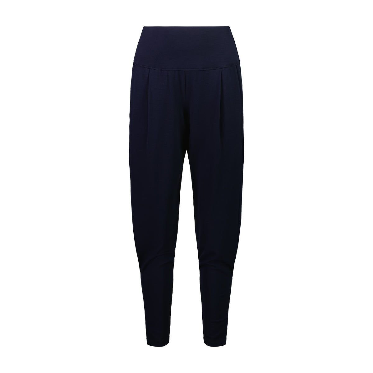 PAULA RYAN Ankle Pleat Merino Basque Pant -Navy - Paula Ryan
