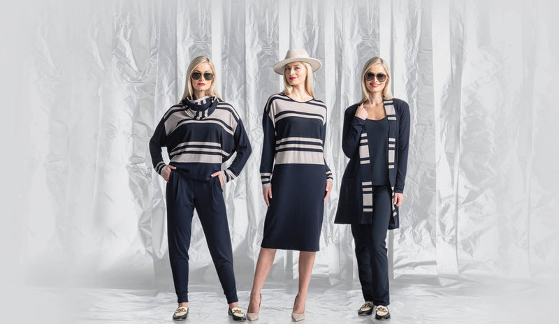 Classic & Chic in Navy Stripes