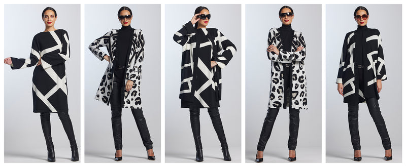 Graphic in BLACK & WHITE Knitwear