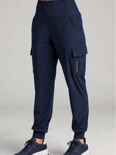 PAULA RYAN (Regular Length) Cuffed Cargo Pant - Navy - Paula Ryan