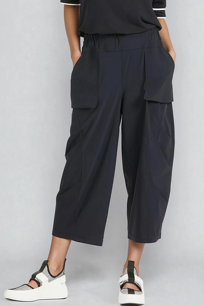 PAULA RYAN Tokyo Pant - Microjersey Navy - Paula Ryan
