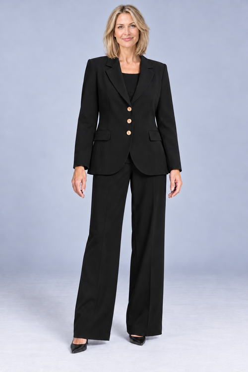 PAULA RYAN style 8395 Black jacket with style 4751 Black and style 9133 Black — clean model