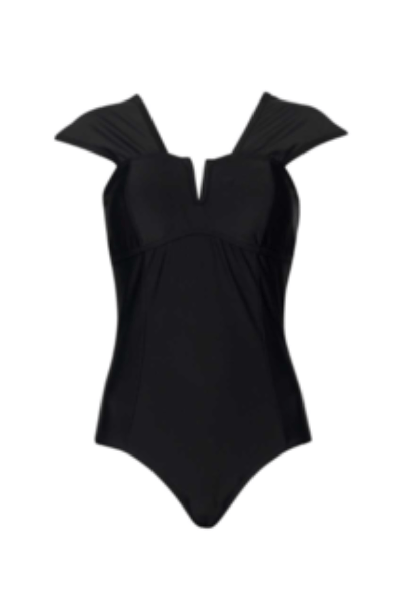 PAULA RYAN Mesh Shoulder Swimsuit - Paula Ryan