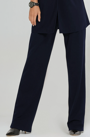 PAULA RYAN Tailored Pant - Microjersey Navy