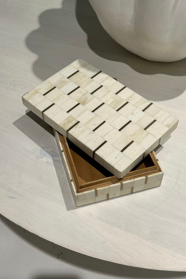 Tarakere Brass and Bone Inlay Box - Paula Ryan