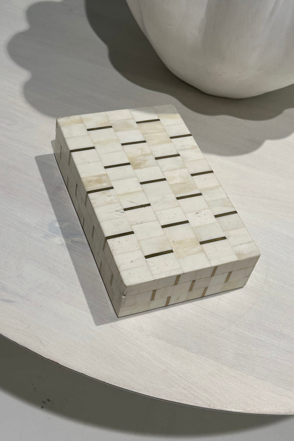 Tarakere Brass and Bone Inlay Box - Paula Ryan