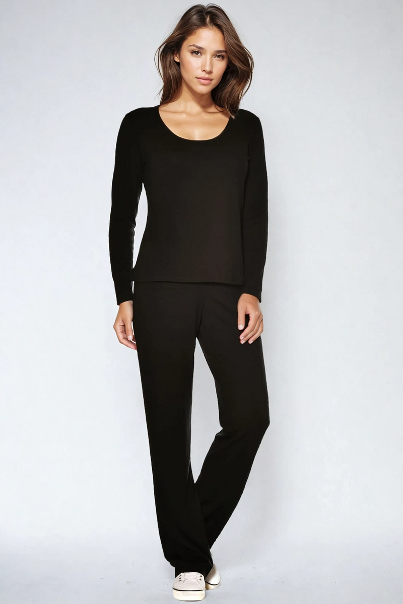 PAULA RYAN Tailored Pant - Merino Black