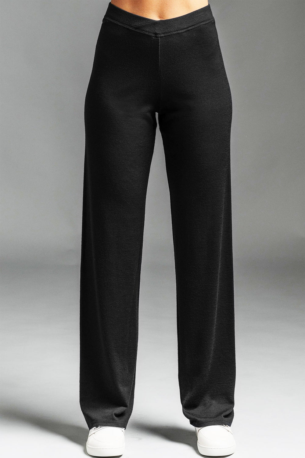 PAULA RYAN Straight Leg Lounge Pant - Black TALL, Modal Soft