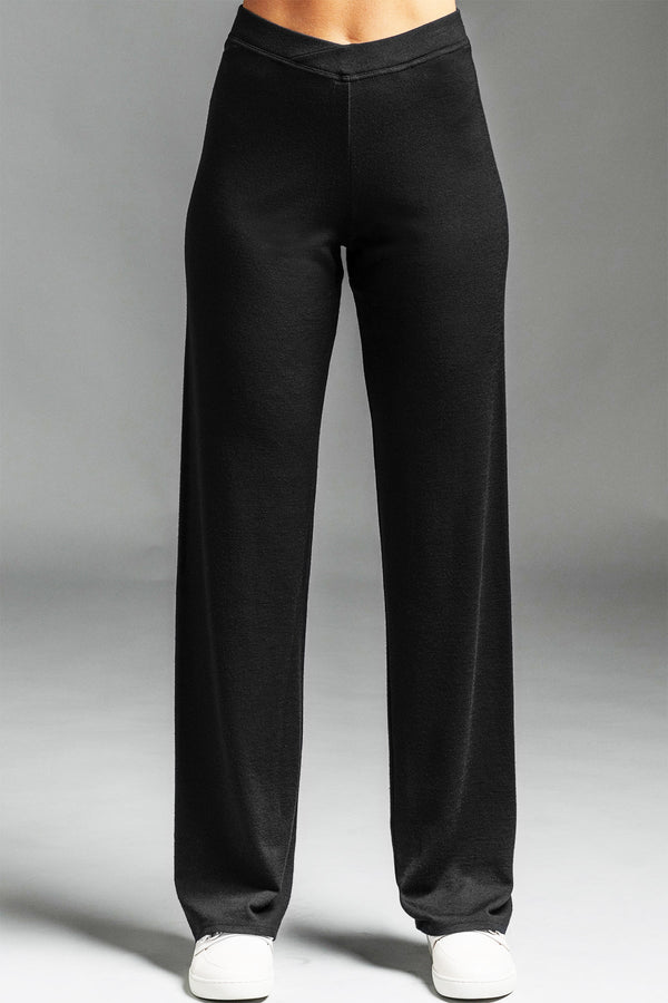 PAULA RYAN Straight Leg Lounge Pant - Black TALL, Modal Soft - Paula Ryan
