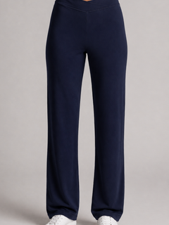 PAULA RYAN Straight Leg Lounge Pant - Merino Navy - Paula Ryan