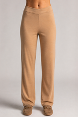 PAULA RYAN Straight Leg Lounge Pant - Merino Camel