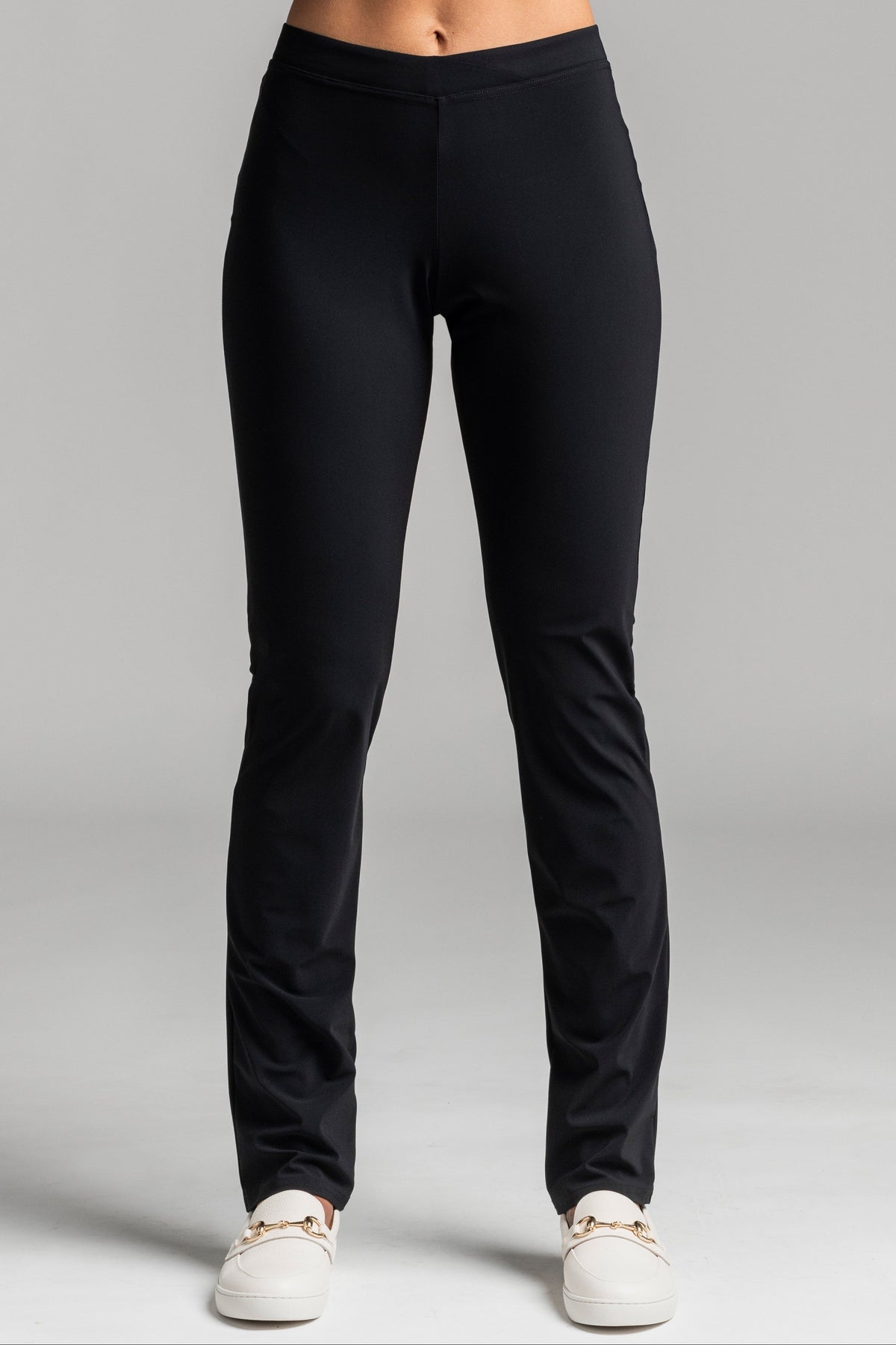 PAULA RYAN Narrow Leg Pant - Classic Microjersey Black