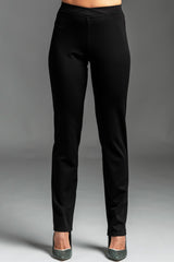 PAULA RYAN Narrow Leg Pant - Black Roma