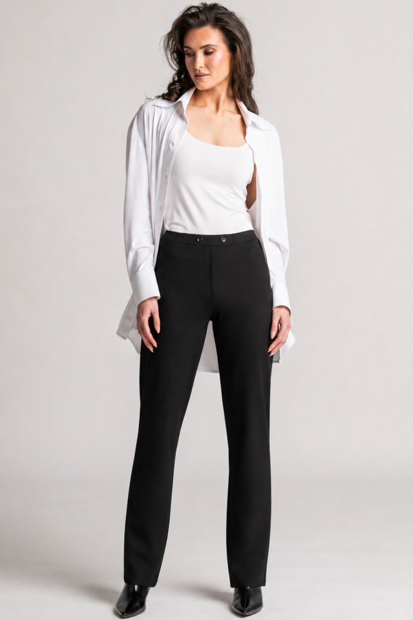 PAULA RYAN Tailored Pant - Roma Black
