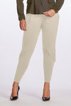 PAULA RYAN Ankle Pleat Basque Pant - Sand Microjersey