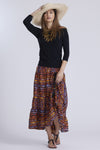 PAULA RYAN Layered Tie Skirt - Viva Print - Paula Ryan