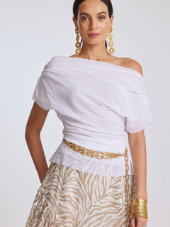 PAULA RYAN Fitted Cowl Neck Top - Paula Ryan