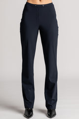 PAULA RYAN Tailored Pant - Microjersey Navy