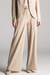 PAULA RYAN Wide Leg Pant - Warm Sand