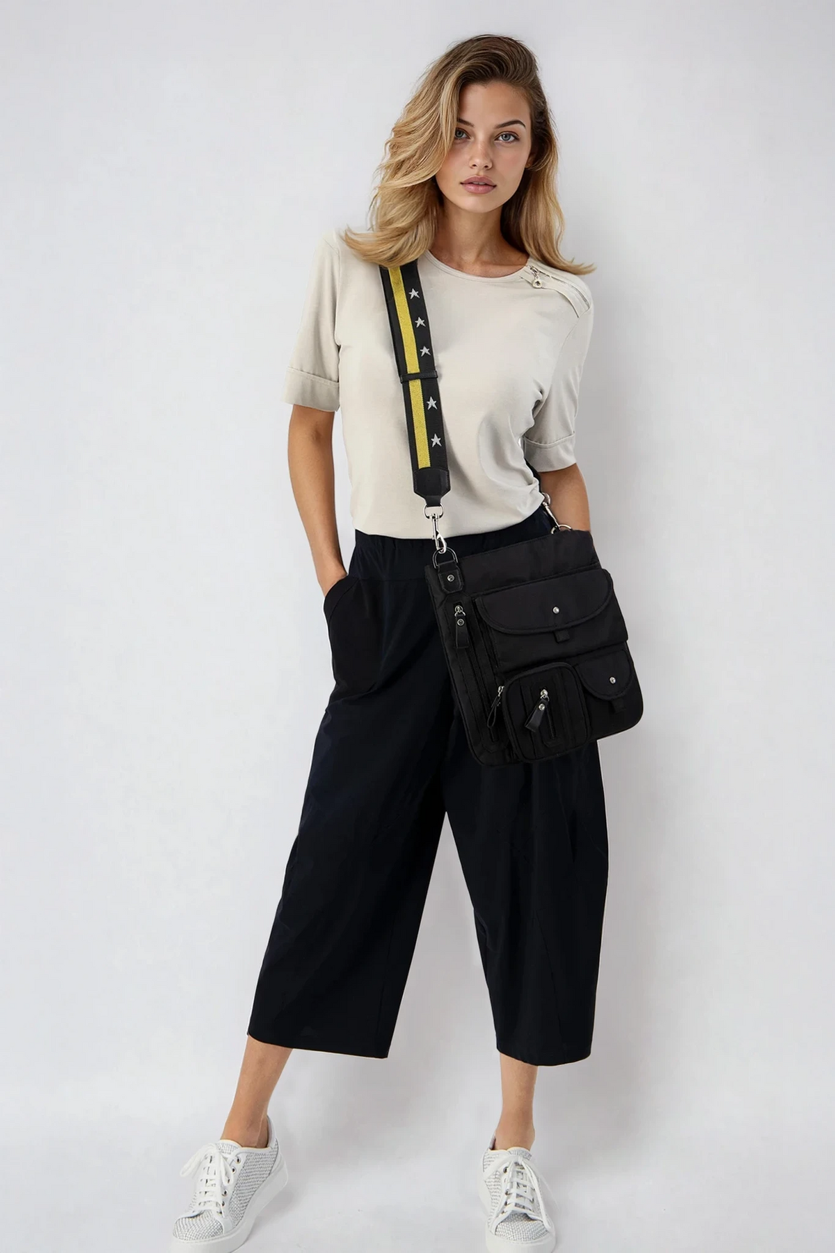 PAULA RYAN Tokyo Pant - Microjersey Black