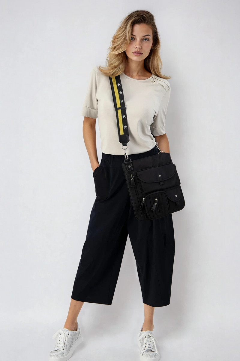 PAULA RYAN Tokyo Pant - Microjersey Black