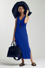 PAULA RYAN ESSENTIALS  Sleeveless Sheath - Santorini Blue Micromodal