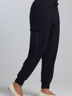 PAULA RYAN Zip detailed cuffed Pant - Black - Paula Ryan