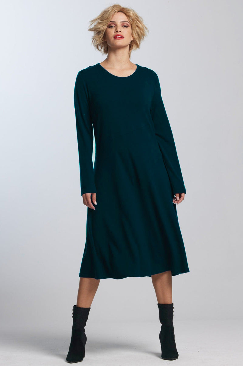 PAULA RYAN Bias Panel Skater Dress - Starling - Paula Ryan