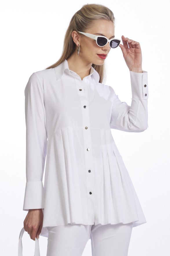 PAULA RYAN Tucked Waist Shirt - Microjersey - Paula Ryan
