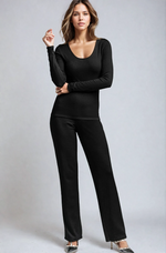 PAULA RYAN Tailored Pant - Merino Black