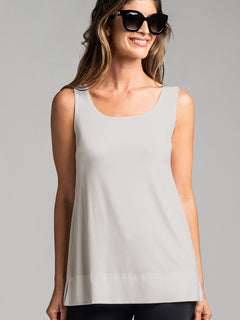 PAULA RYAN ESSENTIALS Loose Fit Singlet - MicroModal Champagne - Paula Ryan