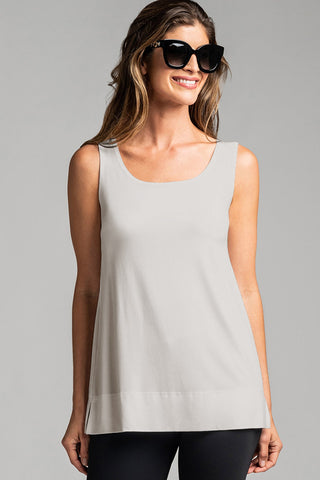 PAULA RYAN ESSENTIALS Loose Fit Singlet - Micromodal Champagne
