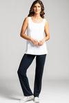 PAULA RYAN ESSENTIALS Slim Leg Lounge Pant - MicroModal Navy