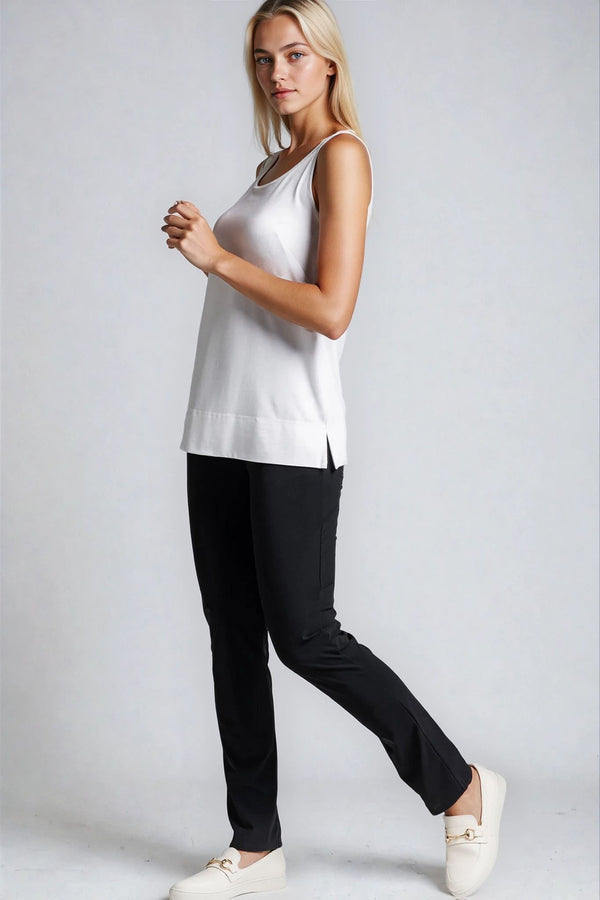 PAULA RYAN Narrow Leg Pant - Classic Microjersey Black - Paula Ryan