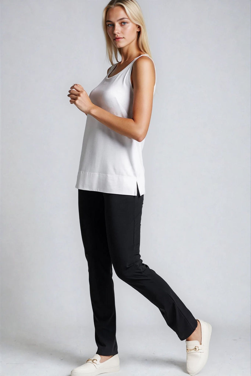 PAULA RYAN Narrow Leg Pant - Classic Microjersey Black - Paula Ryan