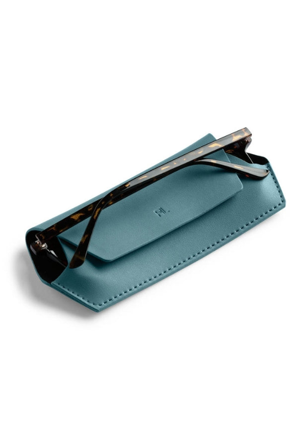 Fox and Leo glasses case - Teal