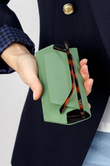 Fox and Leo glasses case - Sage