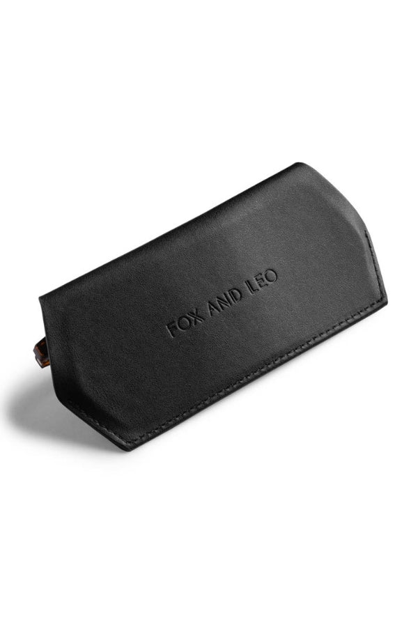 Fox and Leo glasses case - Black - Paula Ryan
