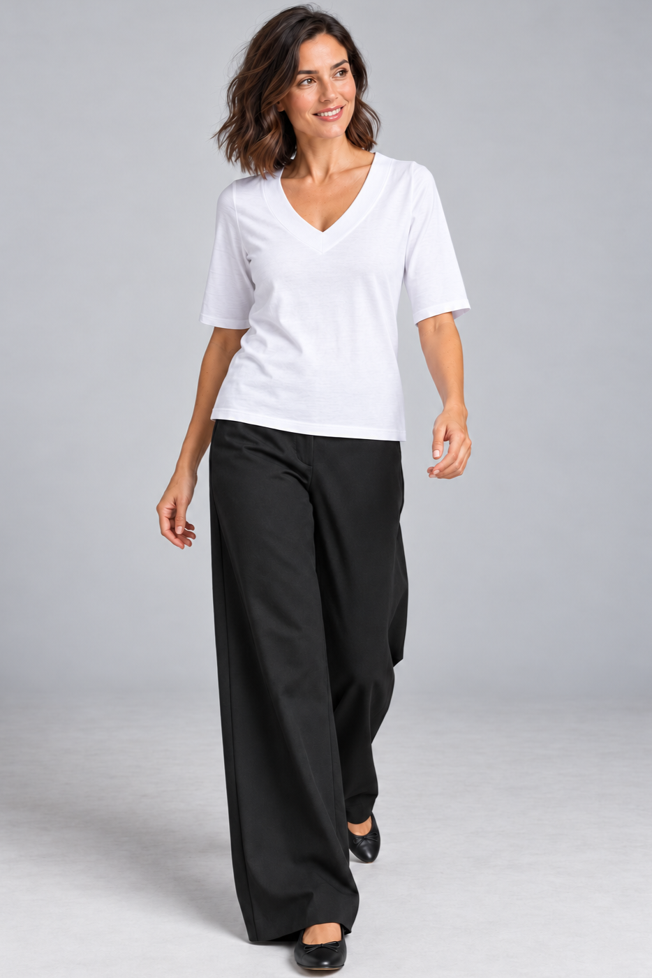 PAULA RYAN Sailor Pant - Black Cotton Drill