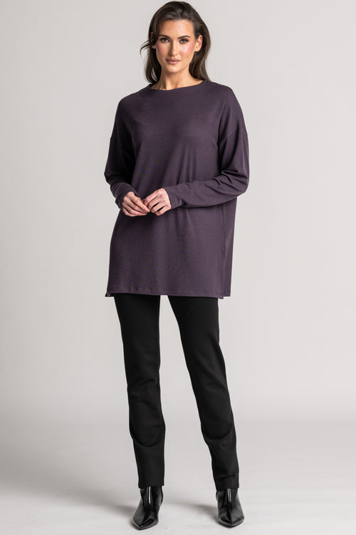 PAULA RYAN Narrow Leg Pant - Black Roma