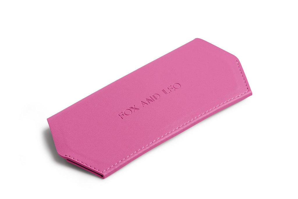 Fox and Leo glasses case - Hot Pink - Paula Ryan