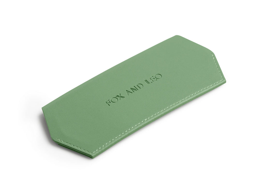 Fox and Leo glasses case - Sage - Paula Ryan