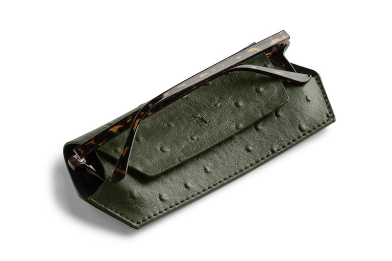 Fox and Leo glasses case - Olive - Paula Ryan