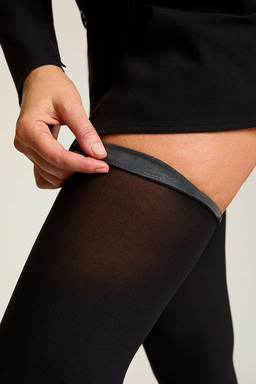 COMMANDO Up All Night Thigh-Highs - Black (70 denier)